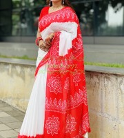 দুবাই গ্লোসি সিল্ক শাড়ী     কোড ১৩০৬