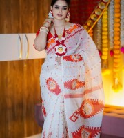 জামদানী মোটিফ শাড়ী   HS -4390