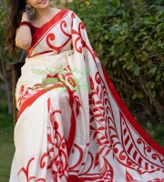 Semi Muslin Silk Saree - 1107