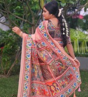 Semi Muslin Silk Saree - DS 702